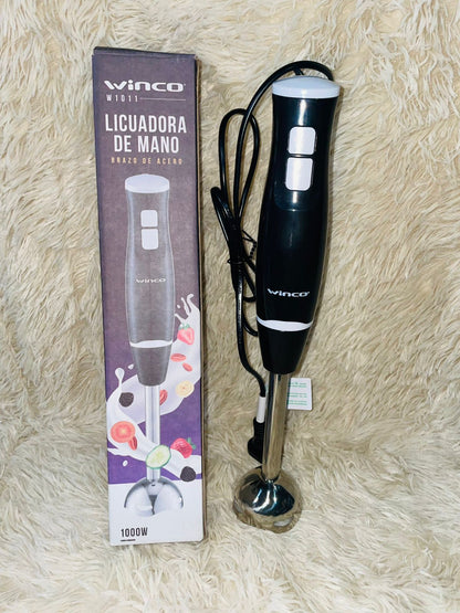 Licuadora de Mano Winco W1011 - 1000W Profesional con Brazo de Acero