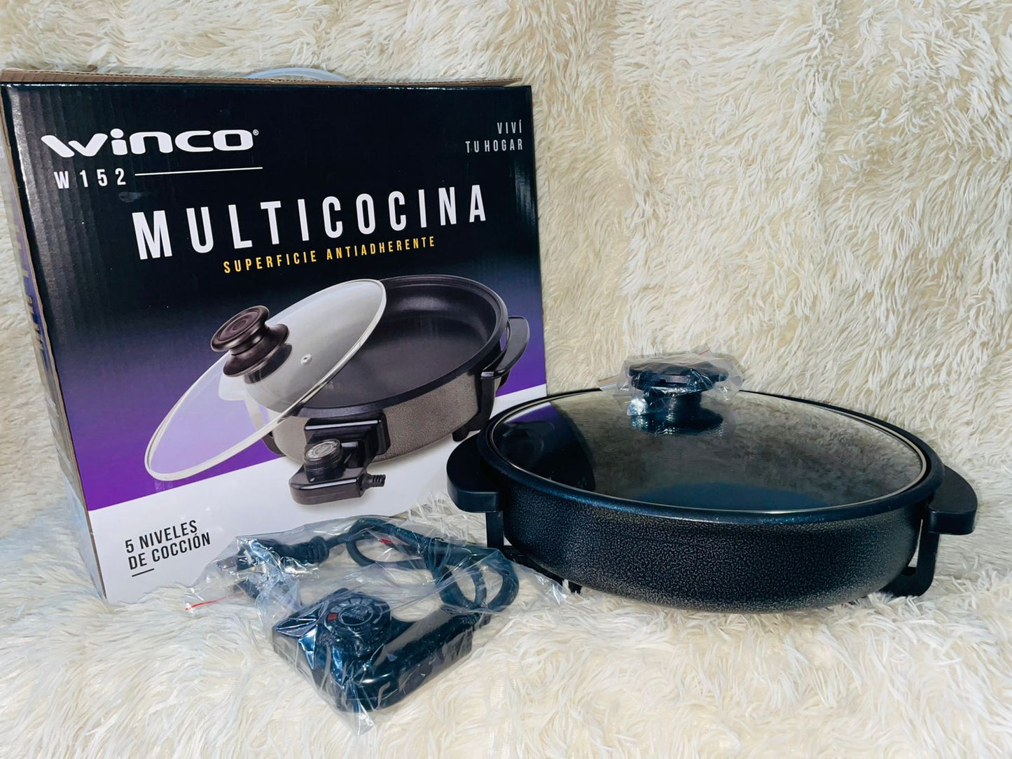 Multicocina Eléctrica Winco W152 - 5 Niveles de Cocción Antiadherente
