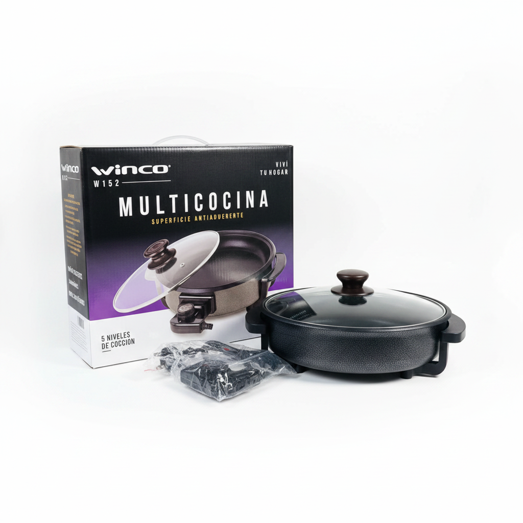 Multicocina Eléctrica Winco W152 - 5 Niveles de Cocción Antiadherente