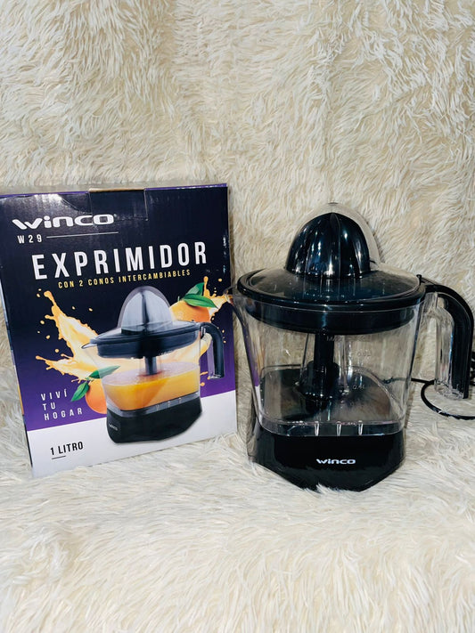 Exprimidor Eléctrico Winco W29 - 1 Litro con Doble Cono Intercambiable
