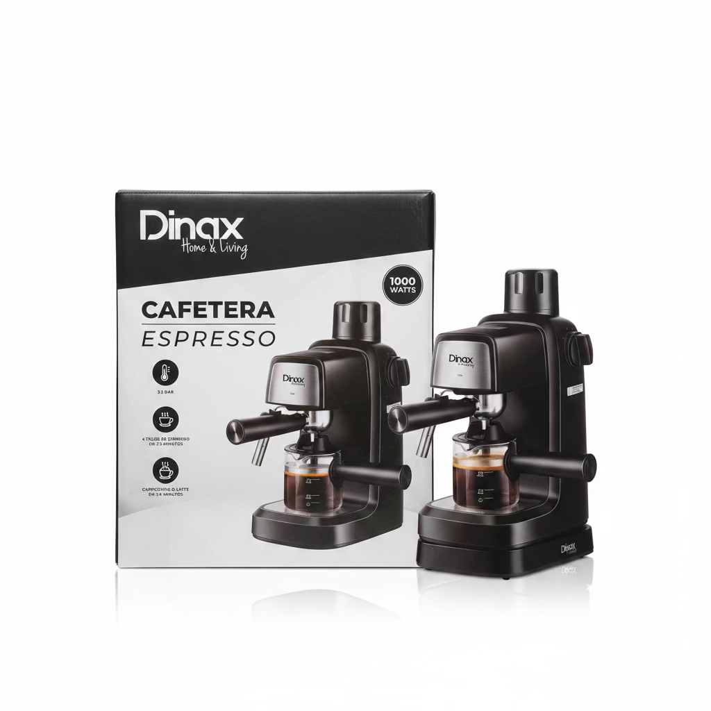 Cafetera Espresso Dinax - Espumador de leche incluido