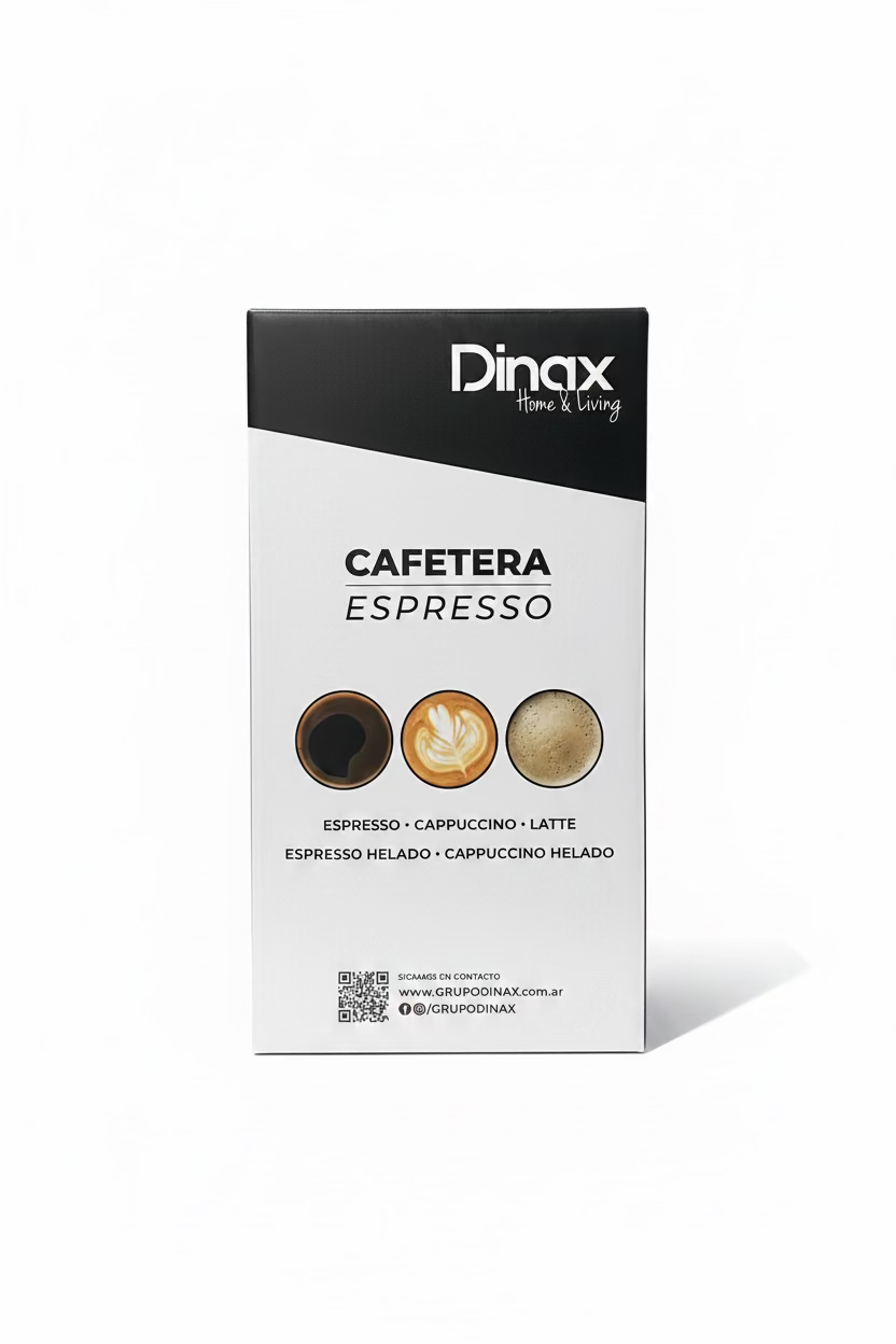 Cafetera Espresso Dinax - Espumador de leche incluido