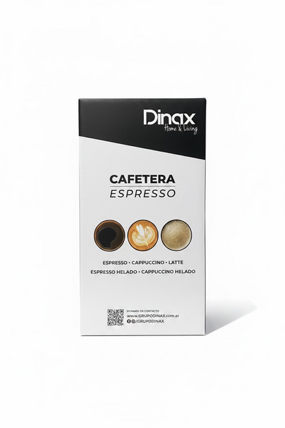 Cafetera Espresso Dinax - Espumador de leche incluido