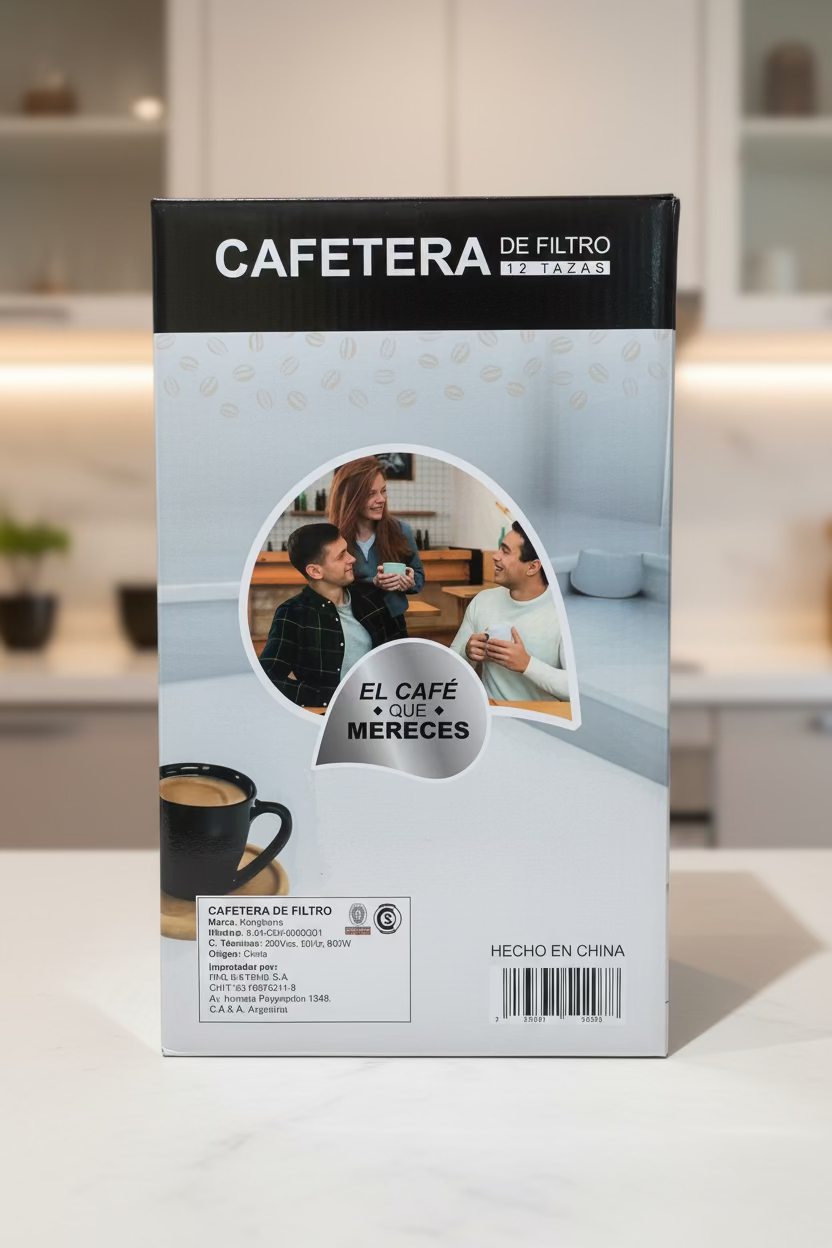 Cafetera de filtro Kanji - 12 Tazas