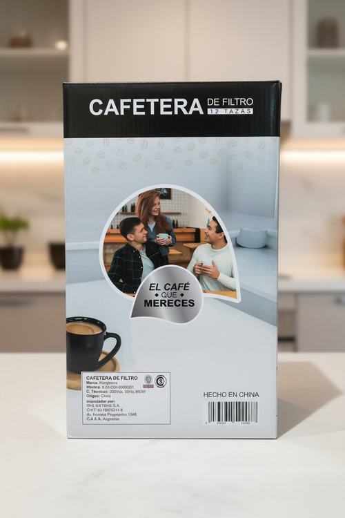 Cafetera de filtro Kanji - 12 Tazas